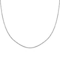 Sparkle Chain Necklace in Rhodium Over Sterling Silver 4.90 Grams 24 Inches - Sticky add to cart bar