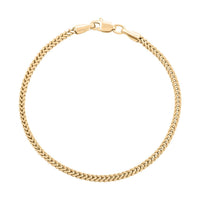 10K Yellow Gold 1.8mm Fancy Palma Bracelet (6.00 In) 1.50 Grams