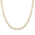 Italian 14K Yellow Gold 7.5mm Double Finish Twin Rolo Necklace 18 Inches 5.3 Grams - Sticky add to cart bar