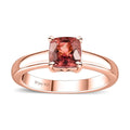 Premium Blush Tourmaline Solitaire Ring in Vermeil RG Over Sterling Silver (Size 7.0) 2.10 ctw - Sticky add to cart bar