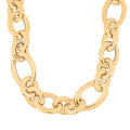 Italian 14K Yellow Gold Over Sterling Silver Link Necklace 18 Inches 41.70 Grams - Sticky add to cart bar