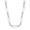 Italian Sterling Silver Oval Link Necklace 18 Inches 14.55 Grams - Sticky add to cart bar