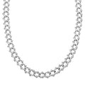 Italian Sterling Silver Fancy Curb Link Necklace 20 Inches 49 Grams - Sticky add to cart bar