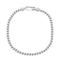 Italian Sterling Silver Beaded Bracelet (7.00 In) (4.95 g)