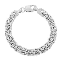 Italian Sterling Silver Byzantine Bracelet (7.50 In) 18.85 Grams
