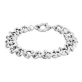 Italian Sterling Silver Fancy Curb Link Bracelet (7.50 In) (19.10 g) - Sticky add to cart bar