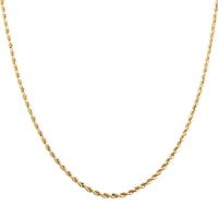 Seta Corda Italian 10K Yellow Gold 2.7mm Chain Necklace 20 Inches 3.50 Grams