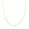 Italian 10K Yellow Gold 1.4mm Singapore Con Barre Chain Necklace 20 Inches 1.45 Grams - Sticky add to cart bar
