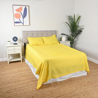 Supreme 4pc Yellow Microfiber Sheet Set -Queen