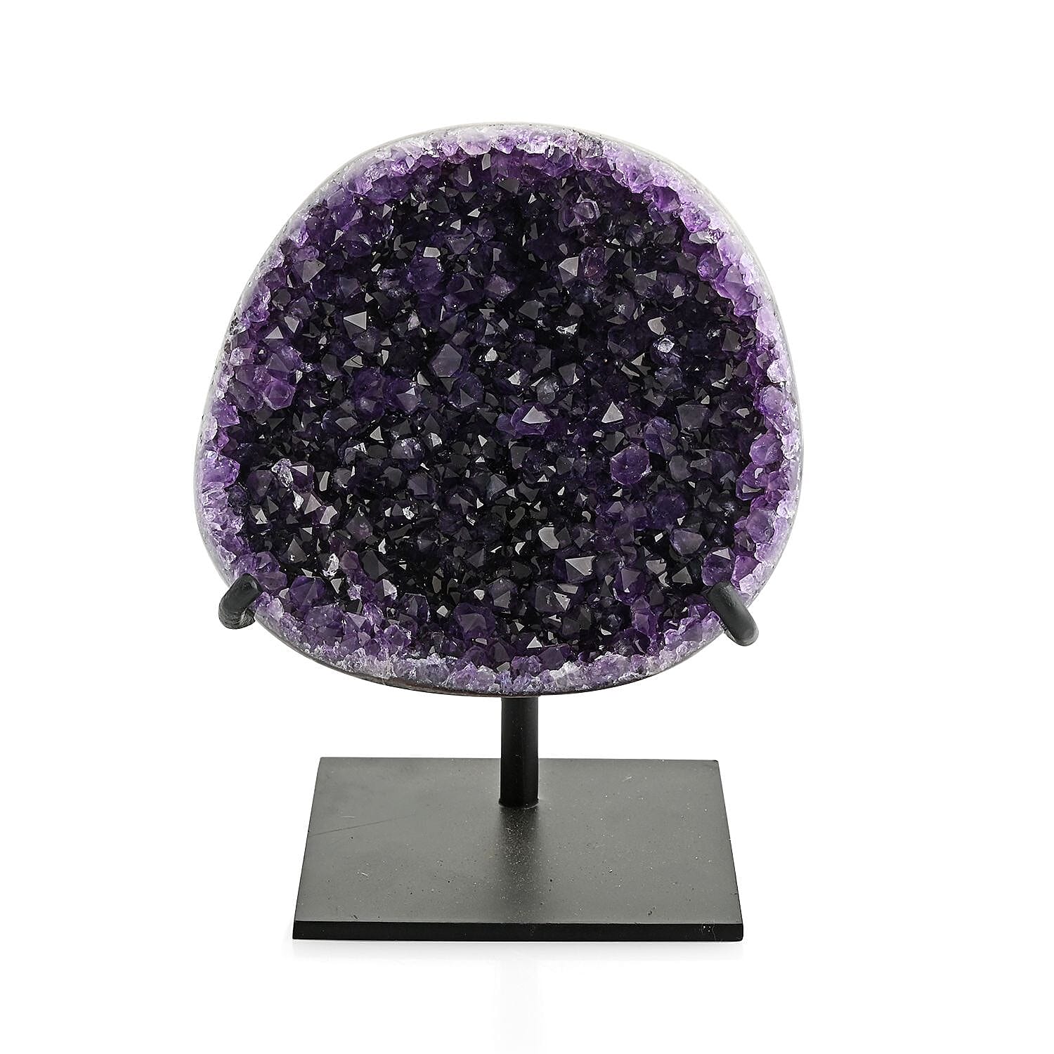 Amethyst with Removable Metal Stand -M