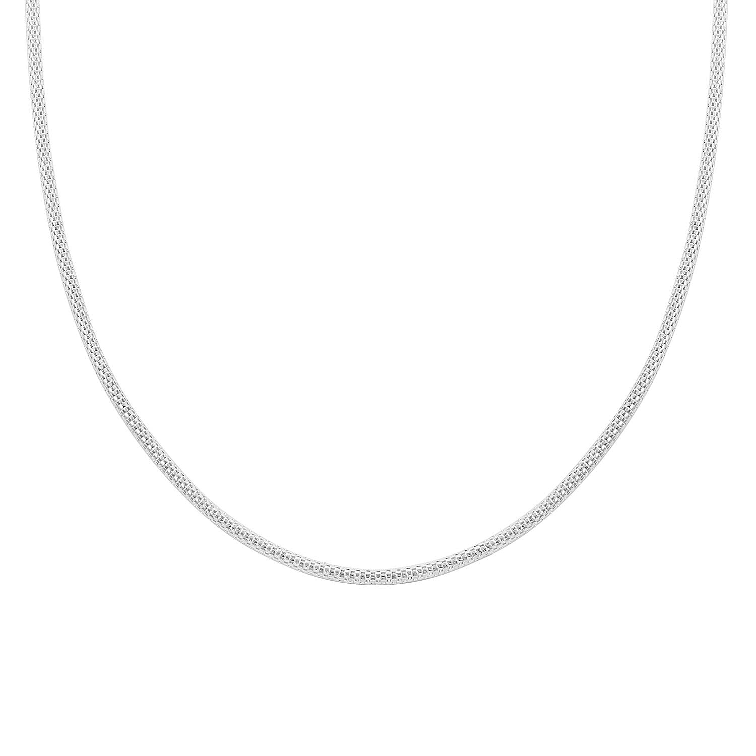 Sterling Silver 2.70mm Coreana Popcorn Chain Necklace 20 Inches 8.40 Grams