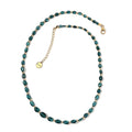 Certified & Appraised Iliana 18K Yellow Gold AAA Monte Belo Indicolite Beaded Necklace 18-20 Inches 4.42 Grams 50.18 ctw - Sticky add to cart bar