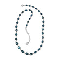 Certified & Appraised Rhapsody 950 Platinum AAAA Monte Belo Indicolite Beaded Necklace 18-20 Inches 4.60 Grams 35.00 ctw - Sticky add to cart bar