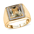 Luxoro 14K Yellow Gold AAA Turkizite, Diamond (I3) (0.28 cts) Halo Men's Ring (Size 10.0) (7 g) (Del. in 10-12 Days) 4.35 ctw - Sticky add to cart bar