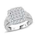 NY Closeout 14K White Gold SI - I1 Diamond Ring (Size 7.0) 6.25 Grams 1.50 ctw - Sticky add to cart bar