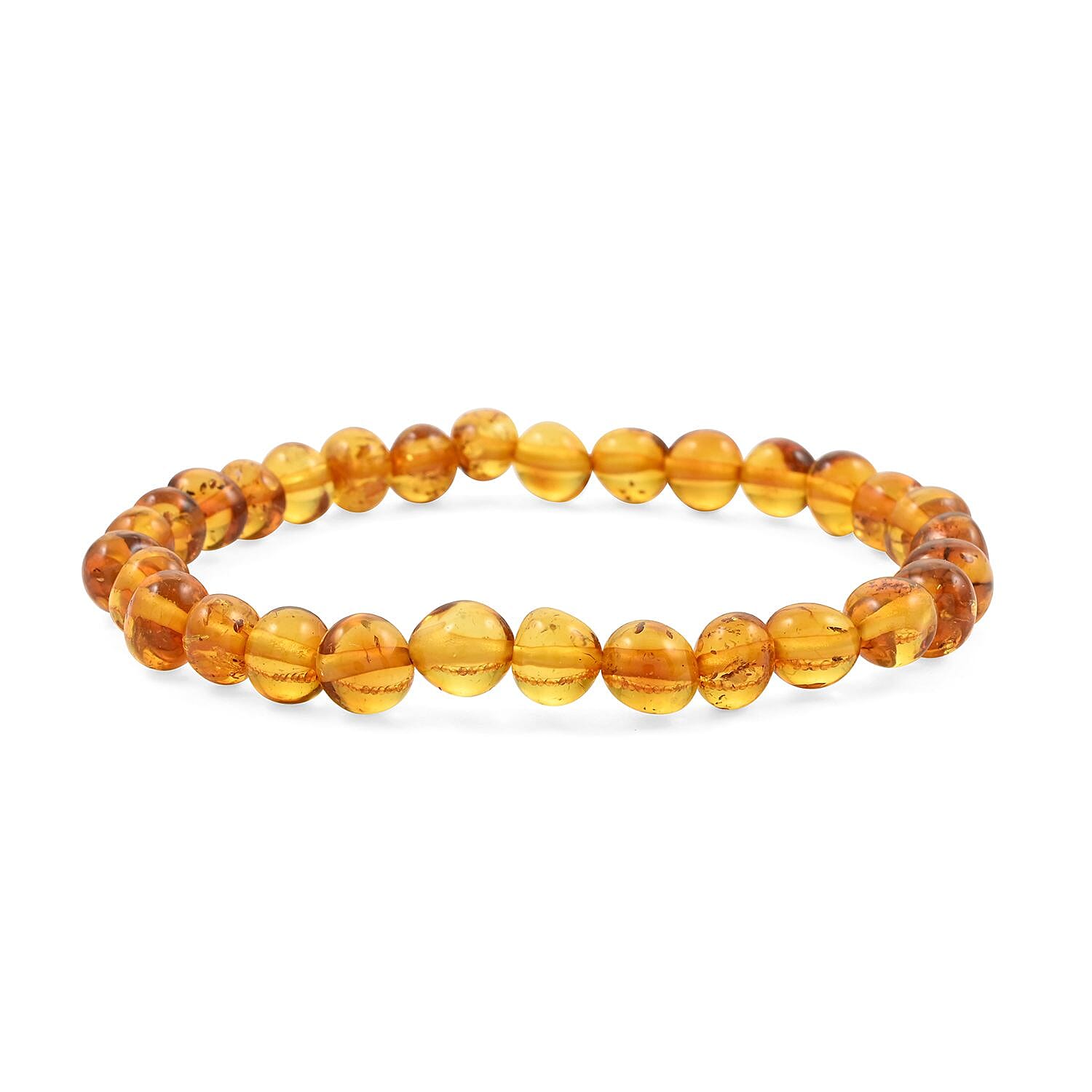 Baltic Amber Stretch Bracelet 22.00 ctw