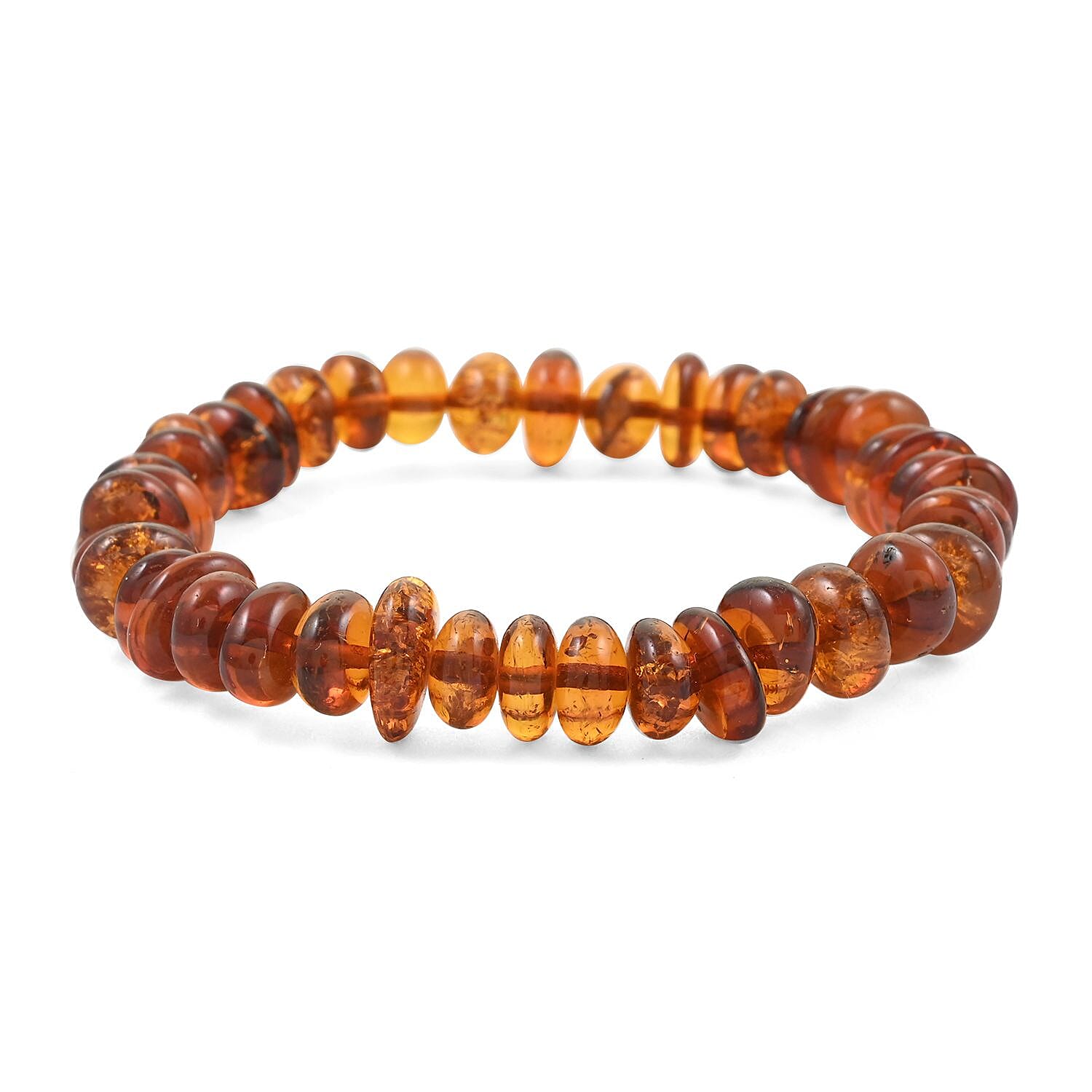 Baltic Amber Stretch Bracelet 80.00 ctw