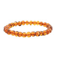 Baltic Amber Golden Beads Stretch Bracelet - Sticky add to cart bar