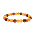 Golden Glow Baltic Amber Beaded Stretch Bracelet - Sticky add to cart bar