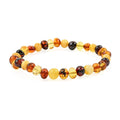Baltic Amber Fusion Beads Stretch Bracelet - Sticky add to cart bar