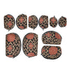 Black & Red Floral Print