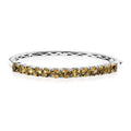Premium Brazilian Heliodor Bangle Bracelet in Platinum Over Sterling Silver (6.50 In) 6.10 ctw - Sticky add to cart bar