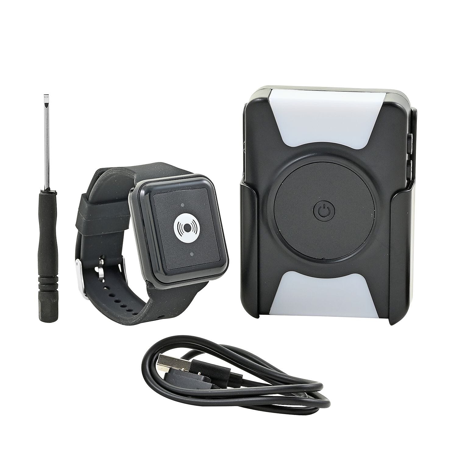 Multi-Functional Pager with Waterproof Alert Watch (Ring/ Flash/Vibrate) (1.5V*3 Dry Battery) (3.34x2.55x0.86)