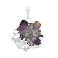 Amethyst XSmall Pendant without Chain in Silvertone 7.50 ctw