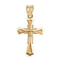 10K Yellow Gold Cross Pendant 0.50 Grams