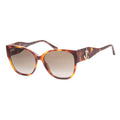 JIMMY CHOO Oversize Fashion Sunglasses with Beige Protection Case- Dark Brown Havana - Sticky add to cart bar