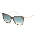 JIMMY CHOO Classic Sunglasses with Beige Protection Case- Golden Dark Brown Havana - Sticky add to cart bar