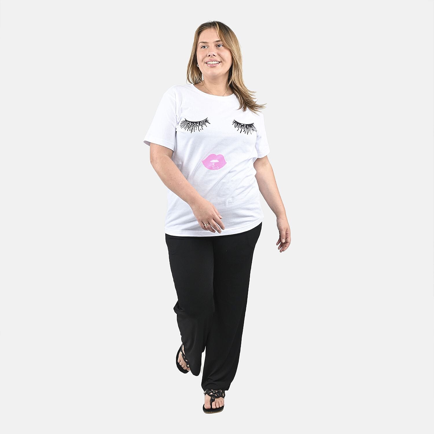 Ankur's Treasure Chest Tamsy 100% Cotton Digital Graphic T-Shirt - Face - S