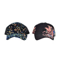 2pcs Set Cotton Embroidered and Polyester Sequin Cap - Sticky add to cart bar