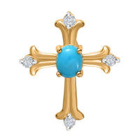 Premium Moissanite 0.35 ctw Pendant in Vermeil Yellow Gold Over Sterling Silver