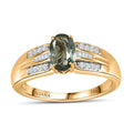 Iliana 18K Yellow Gold AAA Narsipatnam Alexandrite and G-H SI Diamond Ring (Size 7.0) 4.35 Grams 0.85 ctw - Sticky add to cart bar