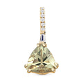 Certified & Appraised Luxoro 14K Yellow Gold AAA Turkizite and I2 Diamond Pendant without Chain 1.95 ctw - Sticky add to cart bar