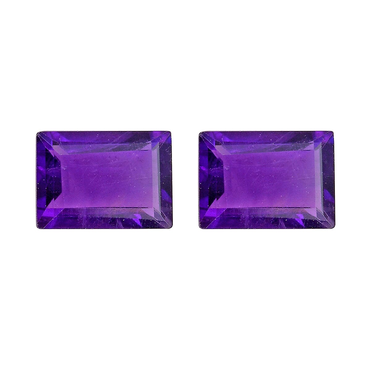 Amethyst Set of 2 (Bgt 7x5 mm) 1.53 ctw Loose Gemstone