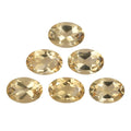 Brazilian Citrine Set of 6 (Ovl 7x5 mm) 4.03 ctw Loose Gemstone - Sticky add to cart bar