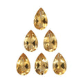 Brazilian Citrine Set of 6 (Pear 8x5 mm) 4.52 ctw Loose Gemstone - Sticky add to cart bar