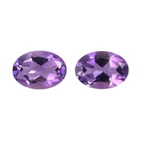 Moroccan Amethyst Set of 2 (Ovl 7x5 mm) 1.33 ctw Loose Gemstone