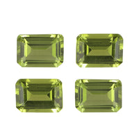 Peridot Set of 4 (Oct 7x5 mm) 3.57 ctw Loose Gemstone