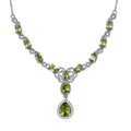African Amethyst and White Zircon Necklace 18-20 Inches in Platinum Over Sterling Silver 6.75 ctw - Sticky add to cart bar