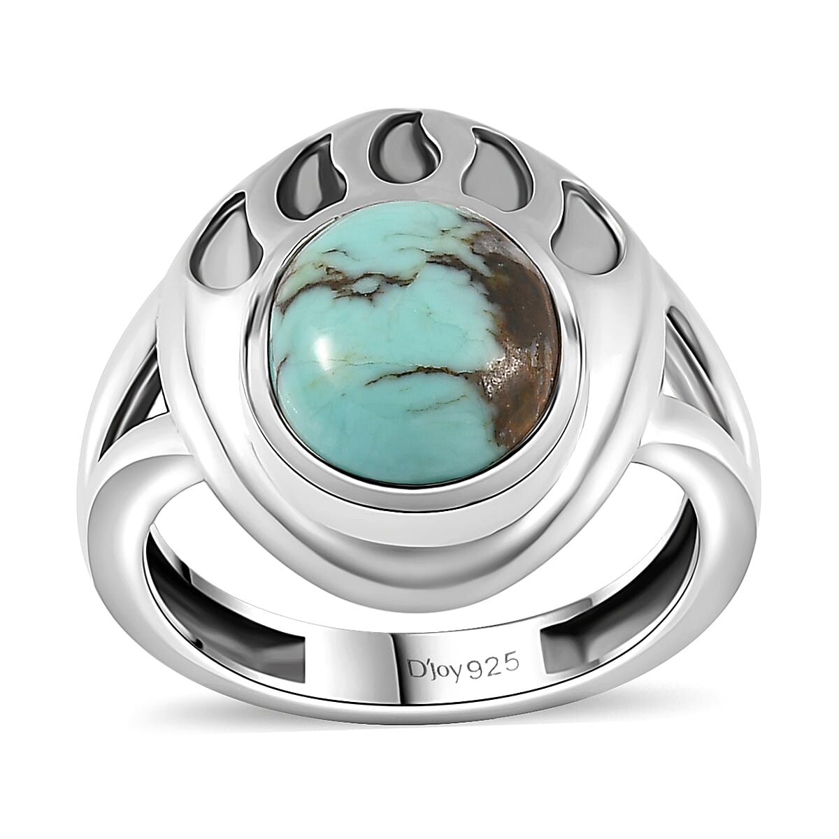 Artisan Crafted Blue Moon Turquoise Solitaire Ring in Sterling Silver (Size 7.0) 2.50 ctw