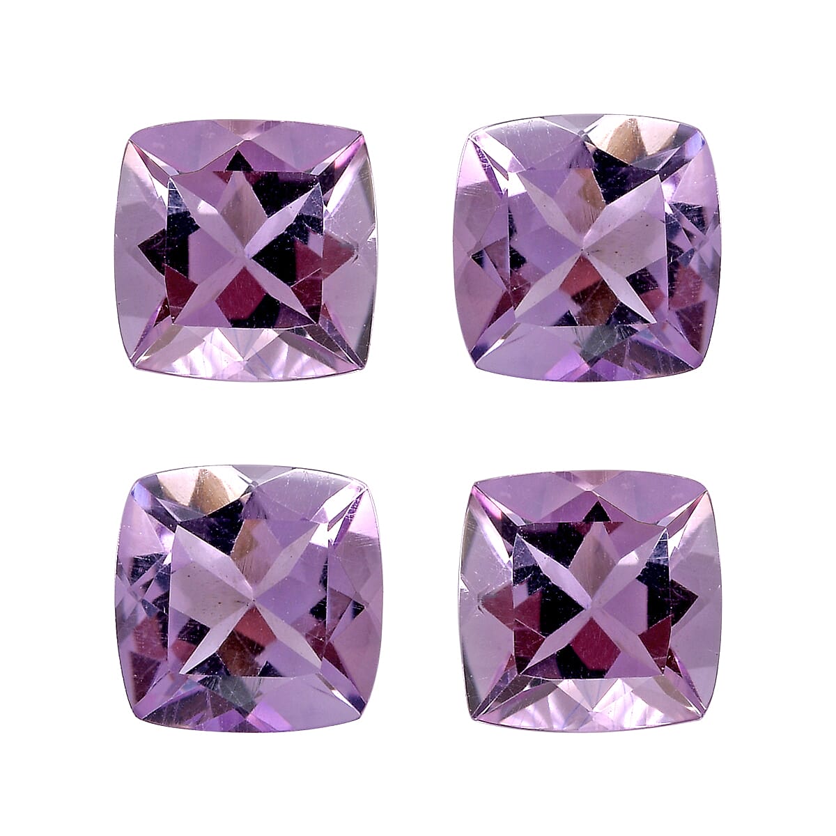 Rose De France Amethyst (Cush 6x6 mm) 3.29 ctw Loose gemstone