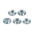 Sky Blue Topaz Set of 5 (Ovl 7x5 mm) 4.50 ctw Loose Gemstone - Sticky add to cart bar
