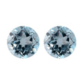 Sky Blue Topaz Set of 2 (Rnd 8 mm) 4.07 ctw Loose Gemstone - Sticky add to cart bar
