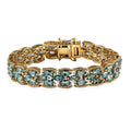 Betroka Blue Apatite Bracelet in Vermeil Yellow Gold Over Sterling Silver (6.50 In) 14.90 ctw - Sticky add to cart bar
