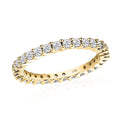 10K Yellow Gold Moissanite Eternity Band Ring (Size 10.0) 0.85 ctw - Sticky add to cart bar