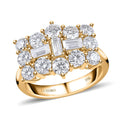 Luxoro 10K Yellow Gold Moissanite Ring (Size 10.0) 4.50 Grams 1.90 ctw - Sticky add to cart bar