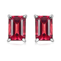 Rhapsody 950 Platinum AAAA Ouro Fino Rubellite Solitaire Stud Earrings 1.60 ctw - Sticky add to cart bar